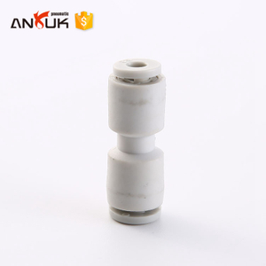 Factory wholesale white round plastic air pneumatic fitting