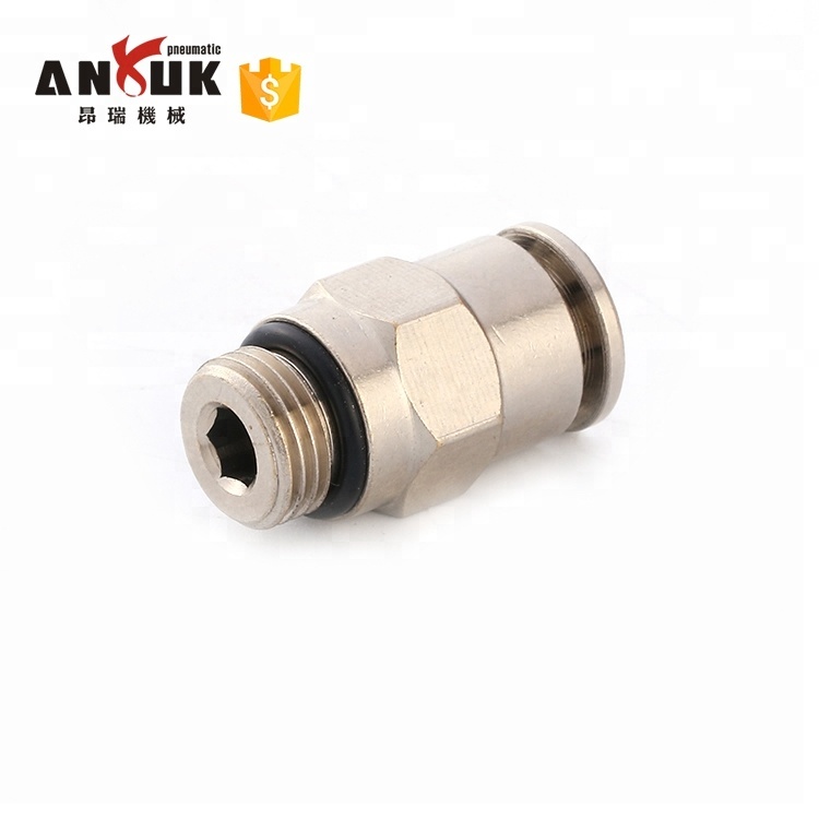Wholesale One Touch Silver Metal Pneumatic Connectors Fitting