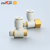 Pneumatic convenient quick connect female threads straight fitting