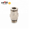Wholesale One Touch Silver Metal Pneumatic Connectors Fitting