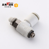 High speed rotation Push In Plastic Pneumatic One Touch Tube Fitting