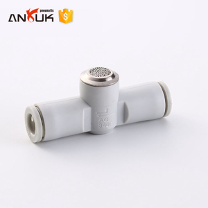 AQ240F-06 plastic T type connector pneumatic fitting