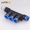 PKD series 5 way plastic air tube connector pneumatic air hose tube fitting