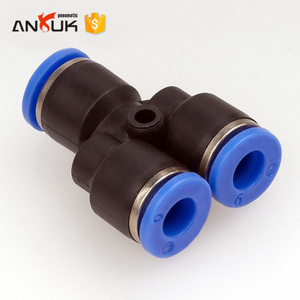 PW series pneumatic one touch Y type quick tube connect