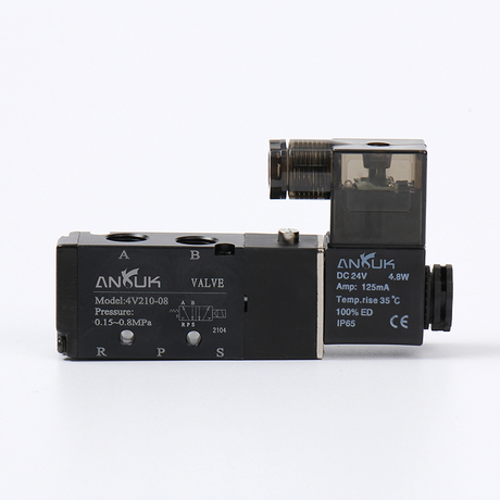4V210-08 5/2 Way Low Price Aluminum Pneumatic Solenoid Valve Single Coil