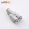 Wholesale three-way pneumatic connection plastic one touch fitting