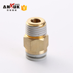 KB2H Series SMC white brass copper Pipe Pneumatic Fitting