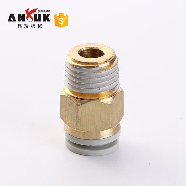 KB2H Series SMC white brass copper Pipe Pneumatic Fitting